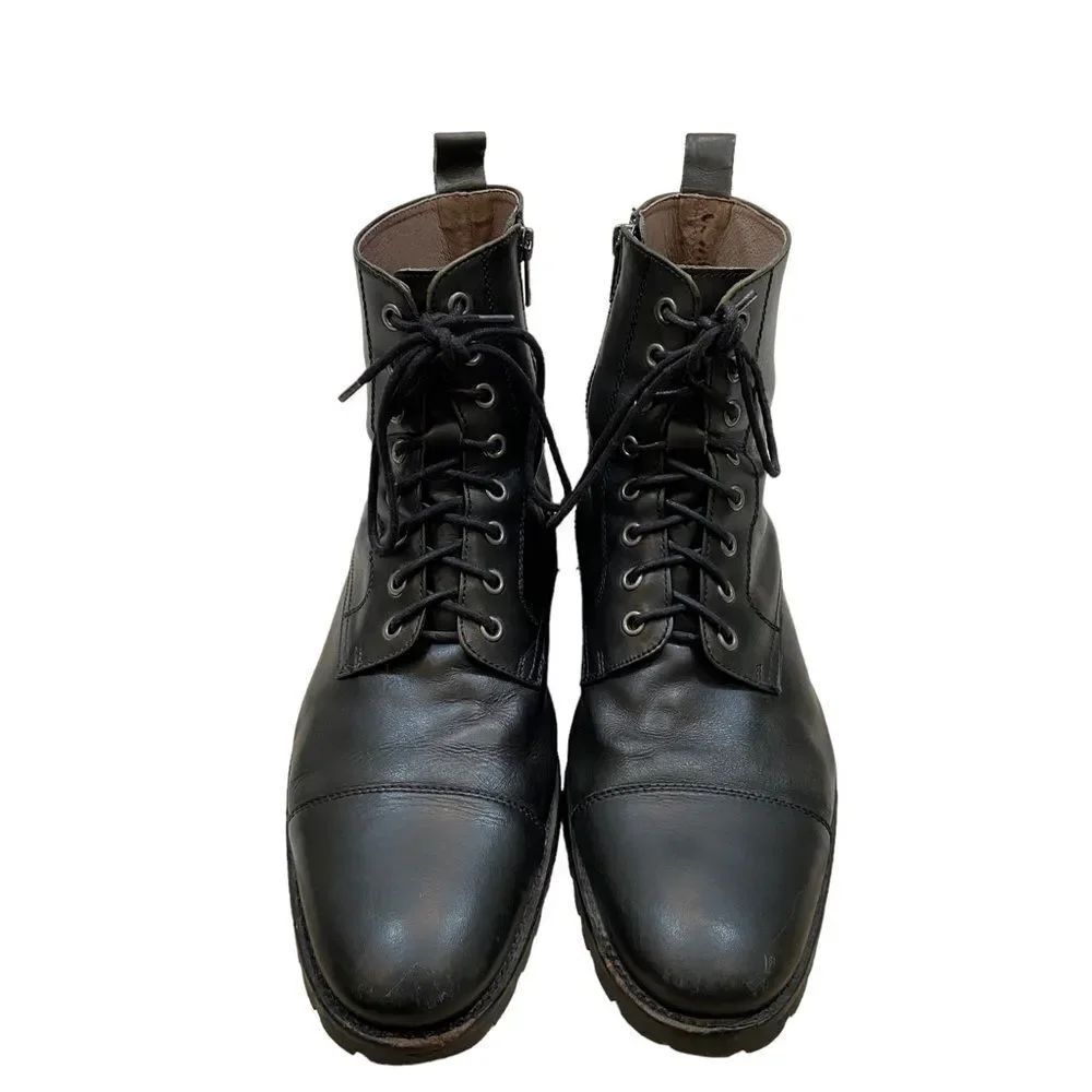 Men’s Blake McKay Bryan Cap Toe‎ Boots Black Size 10.5 Genuine Leather